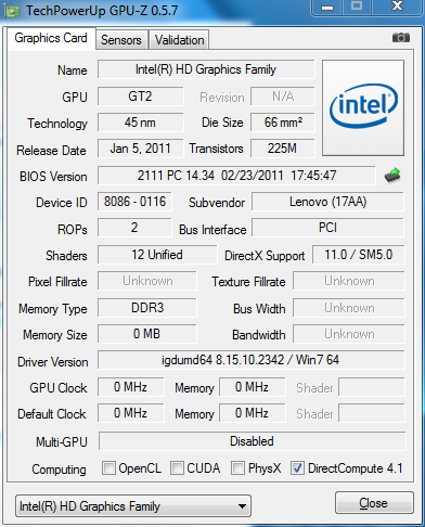 Intel Sandy Bridge