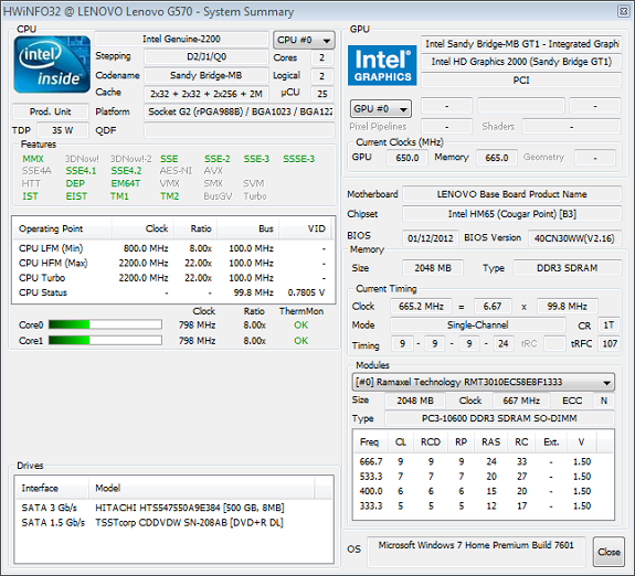 Lenovo IdeaPad G570 teszt