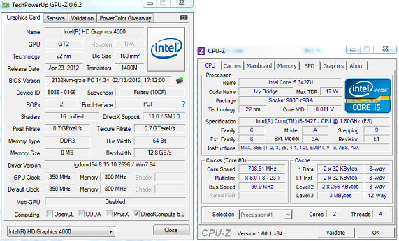 Fujitsu Lifebook U772 Ultrabook teszt