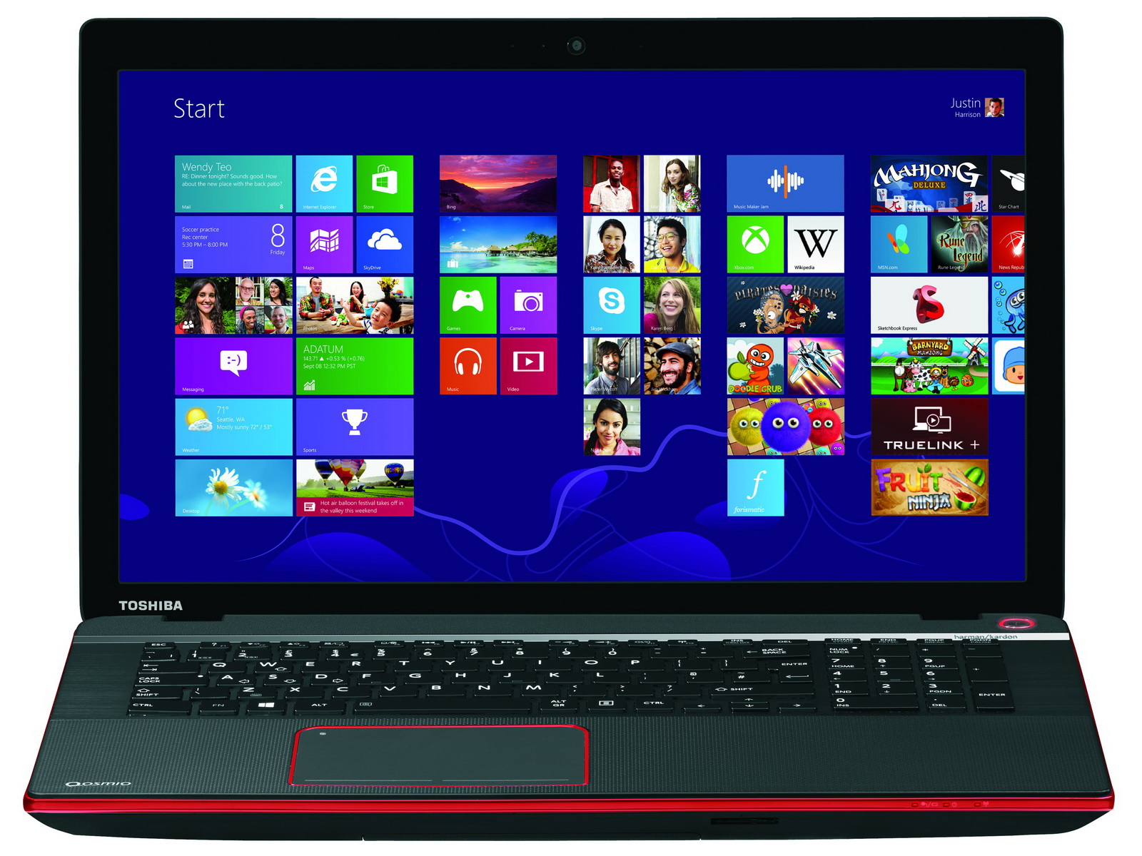 Toshiba Qosmio X70: A játékosok örömére