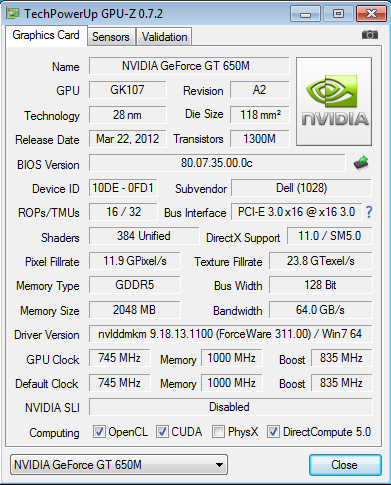 Dell Inspiron 7720 teszt