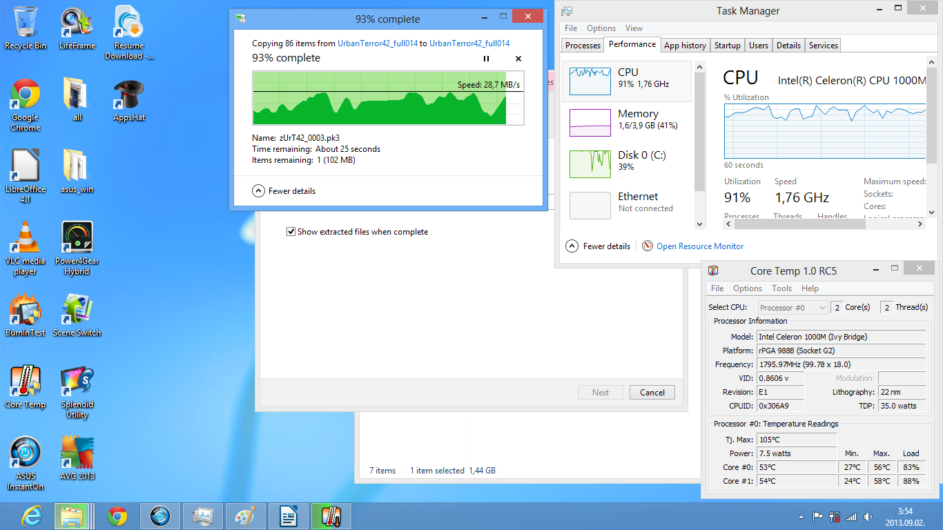 Asus X55A teszt - Ubuntu vs Windows