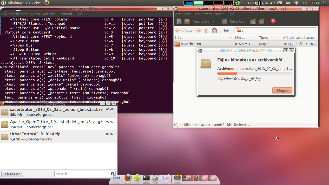 Asus X55A teszt - Ubuntu vs Windows