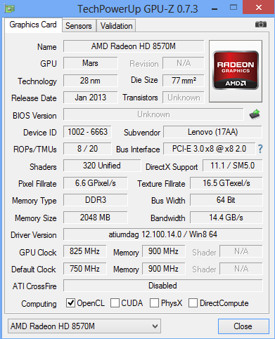 Lenovo IdeaPad G500 teszt (Core i3 / Radeon HD8570M)