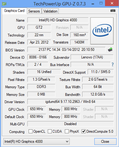 Lenovo IdeaPad G500 teszt (Core i3 / Radeon HD8570M)