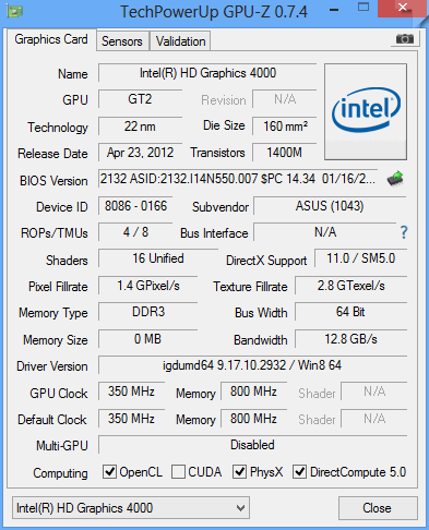 Asus X550CC XO229D teszt