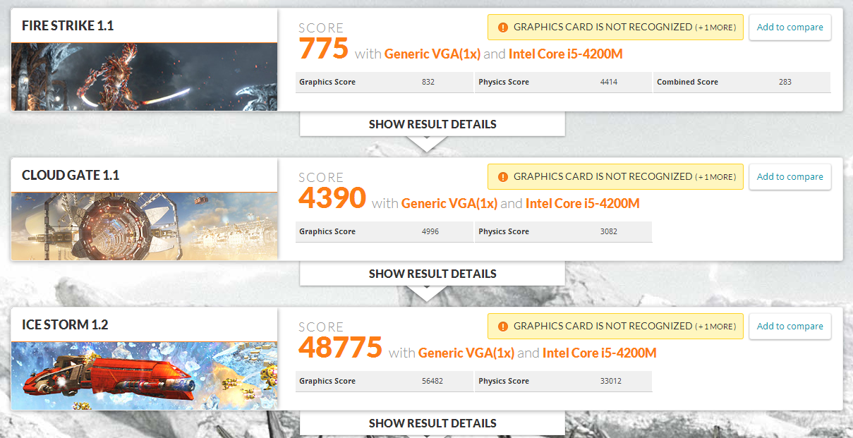 AMD Radeon R5 M230 és R7 M265 videokártya teszt Lenovo Ideapad G510 alapokon