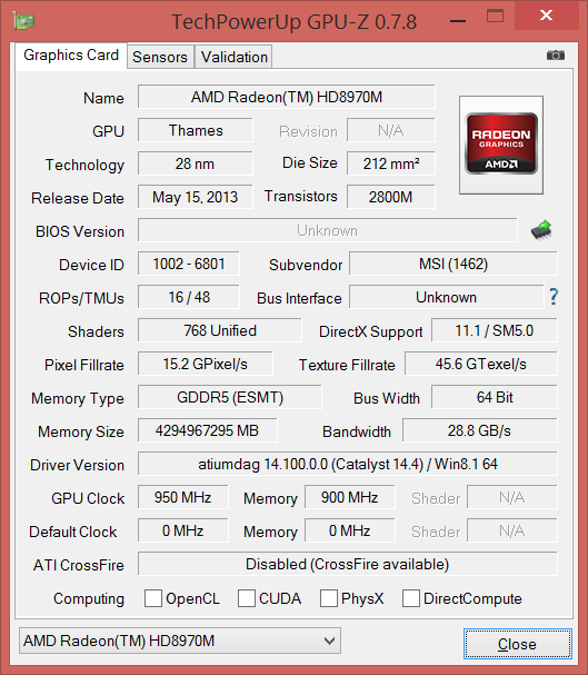 MSI GX60 Destroyer teszt