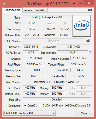 MSI GE70 2PC Apache teszt