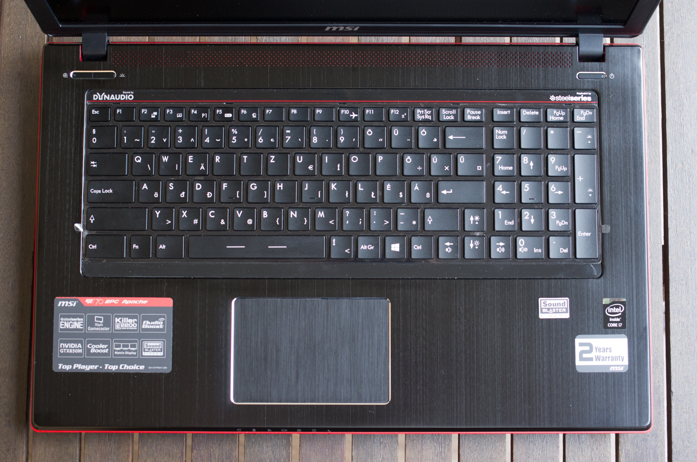 MSI GE70 2PC Apache teszt