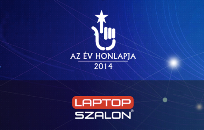 A Laptopszalon nyerte el "Az Év Honlapja 2014" pályázat minőségi díját