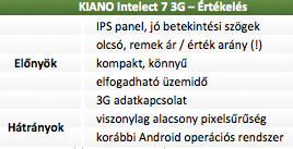 Kiano Intelect 7 3G teszt