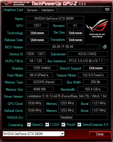 Asus RoG G751JY teszt