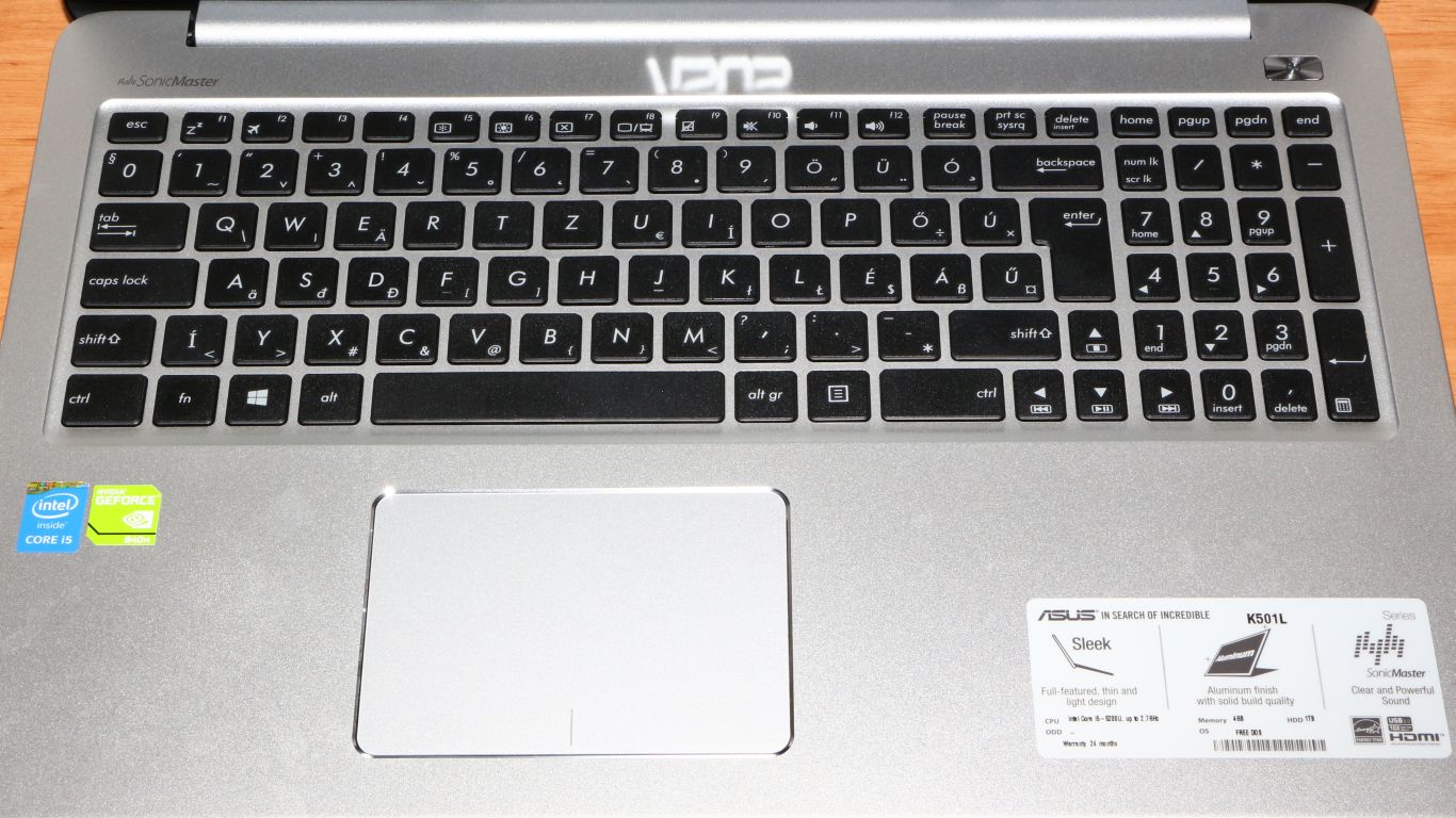 Asus K501 teszt