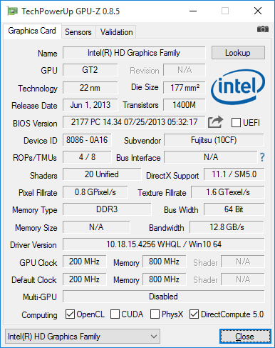 Fujitsu LifeBook A514 teszt