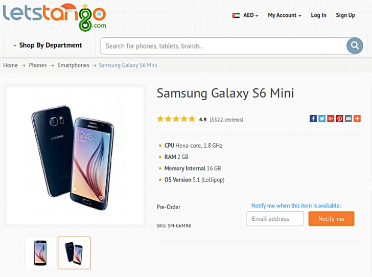 Galaxy S6 Mini a láthatáron