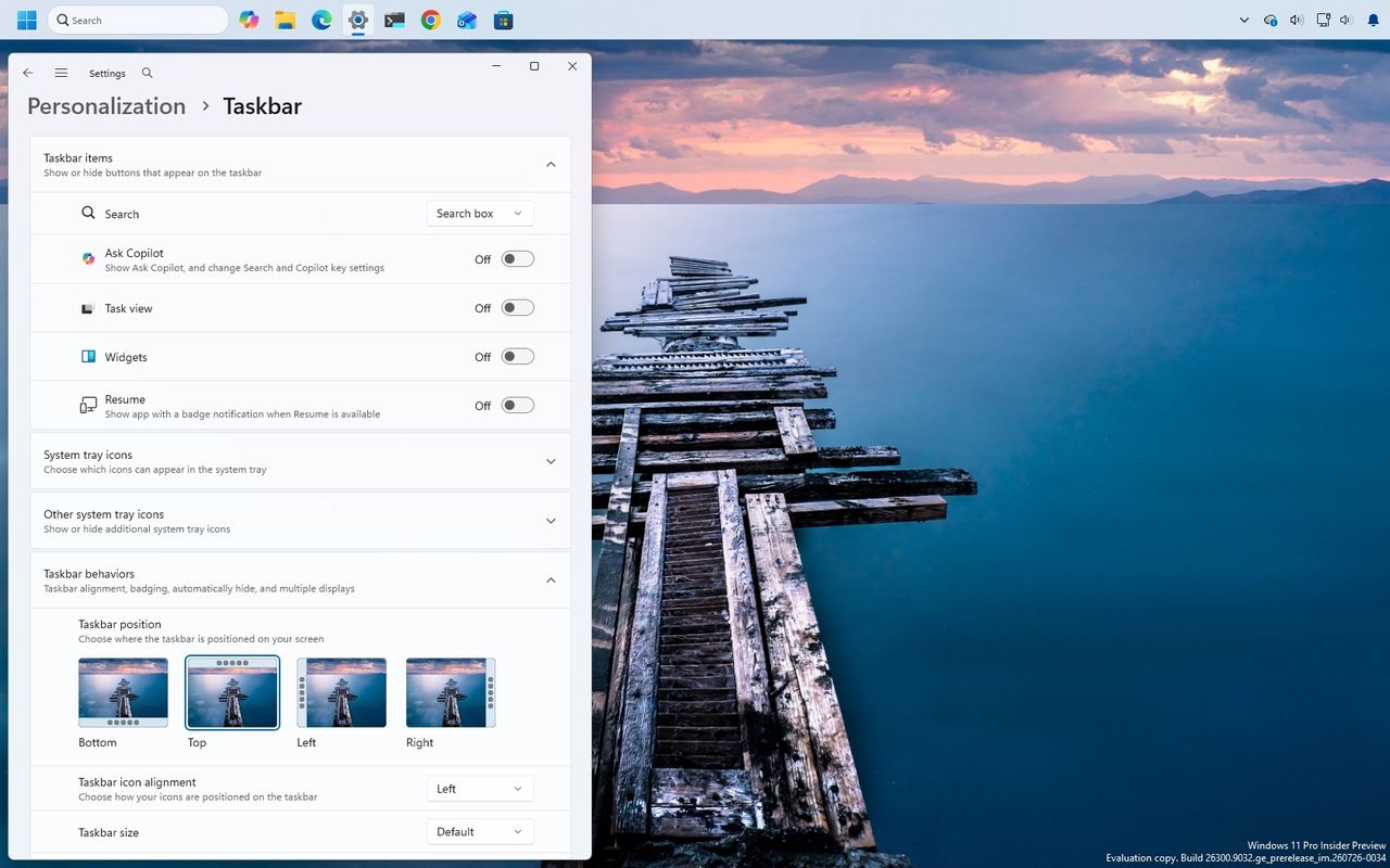 Windows 11: végre mozgatható lesz a tálca
