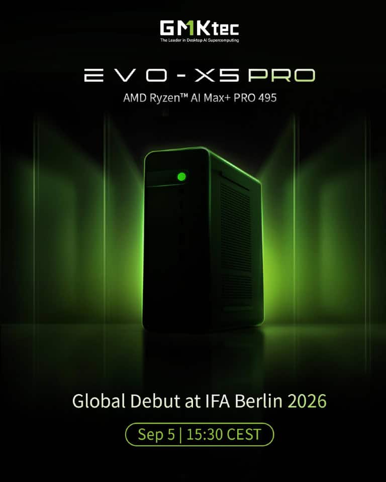 GMKtec Evo-X5 Pro: Gorgon Halo mini PC IFA 2026-on