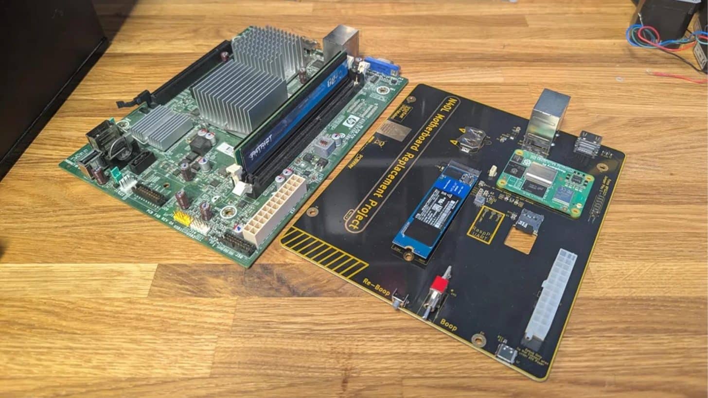 Raspberry Pi CM5 élesztett fel egy régi HP szervert