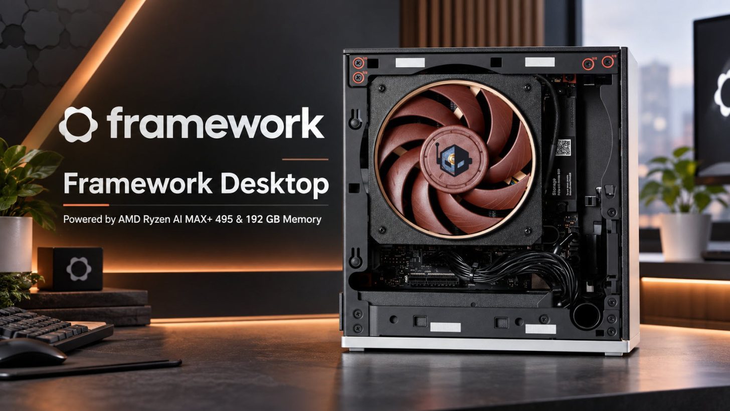 Framework Desktop: Ryzen AI MAX+ 495, 192 GB RAM előrendelhető