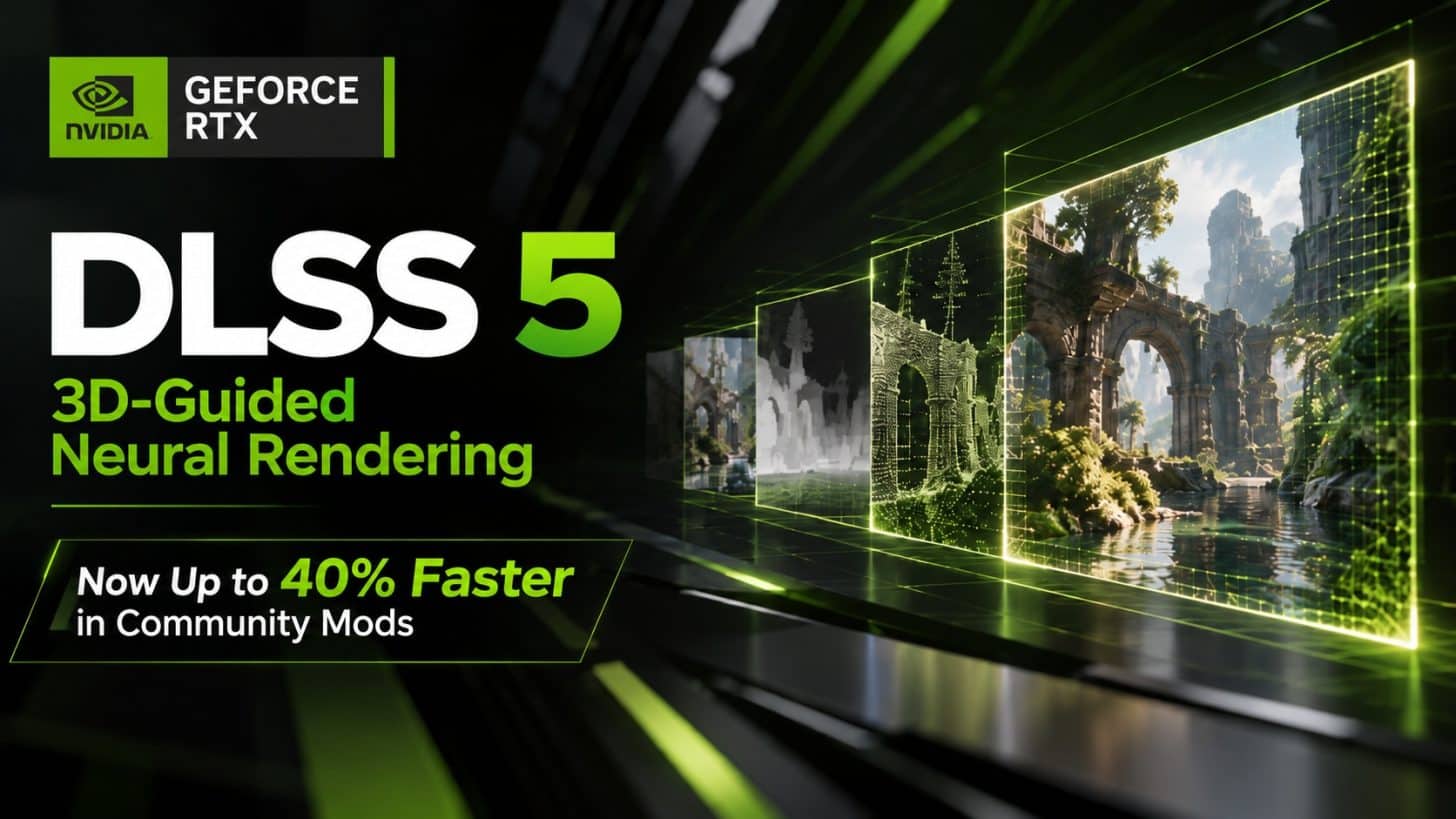 DLSS 5 Neural Rendering: gyorsabb modell, akár +40% FPS
